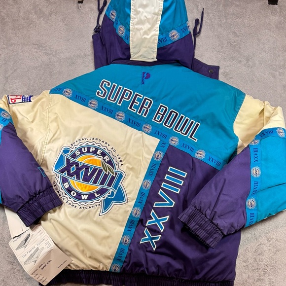 Rare Vintage 90’s NWT Deadstock Pro Player XXVIII Size Large Jacket 1994 Atlanta - Picture 5 of 6